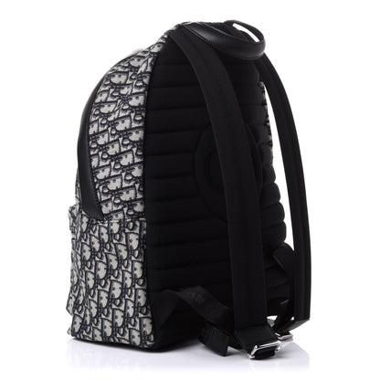 Christian Dior Oblique Calfskin Rider Backpack Beige Black 2 of 9