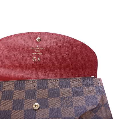 Louis Vuitton Damier Ebene Caissa Wallet Cherry 6 of 7