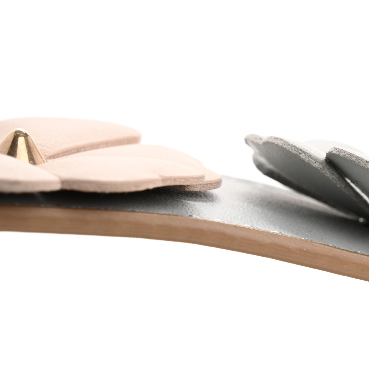 Calfskin Flowerland Studded Strap You Dove