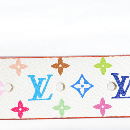 Louis Vuitton Monogram Multicolor Ceinture Belt 70 28 White 8 of 8