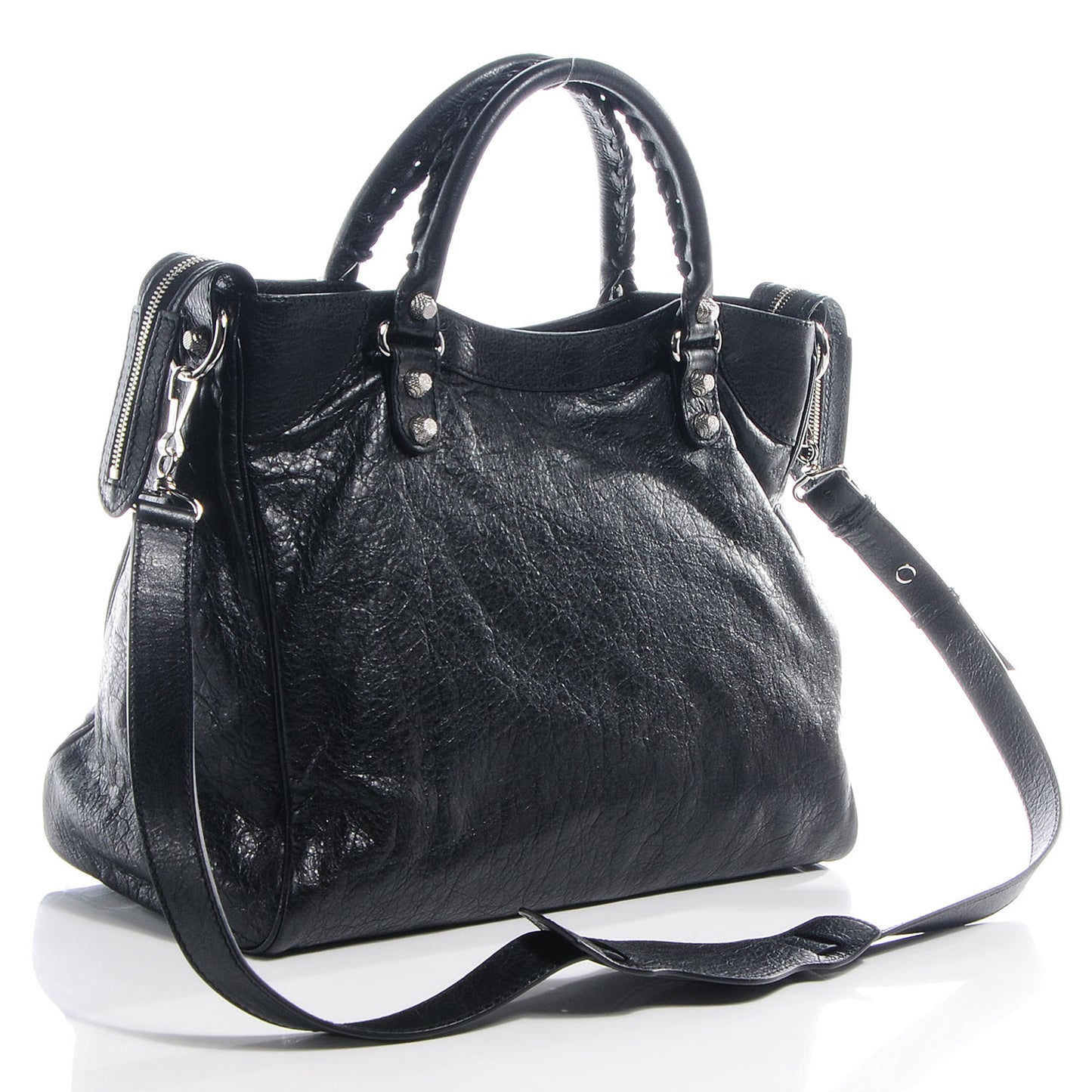 Agneau Giant 12 Silver Hardware Velo Black