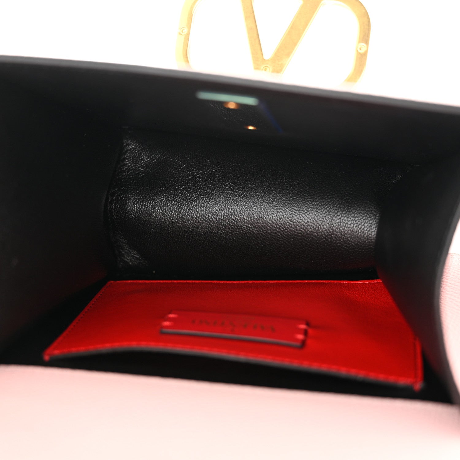 Valentino Garavani Grainy Calfskin Small VSling Shoulder Bag Water Rose 5 of 13