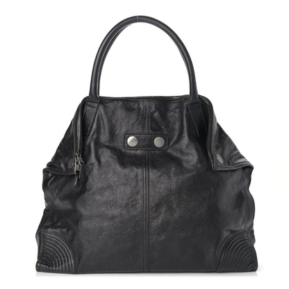 Alexander McQueen Lambskin De Manta Tote Black 1 of 14