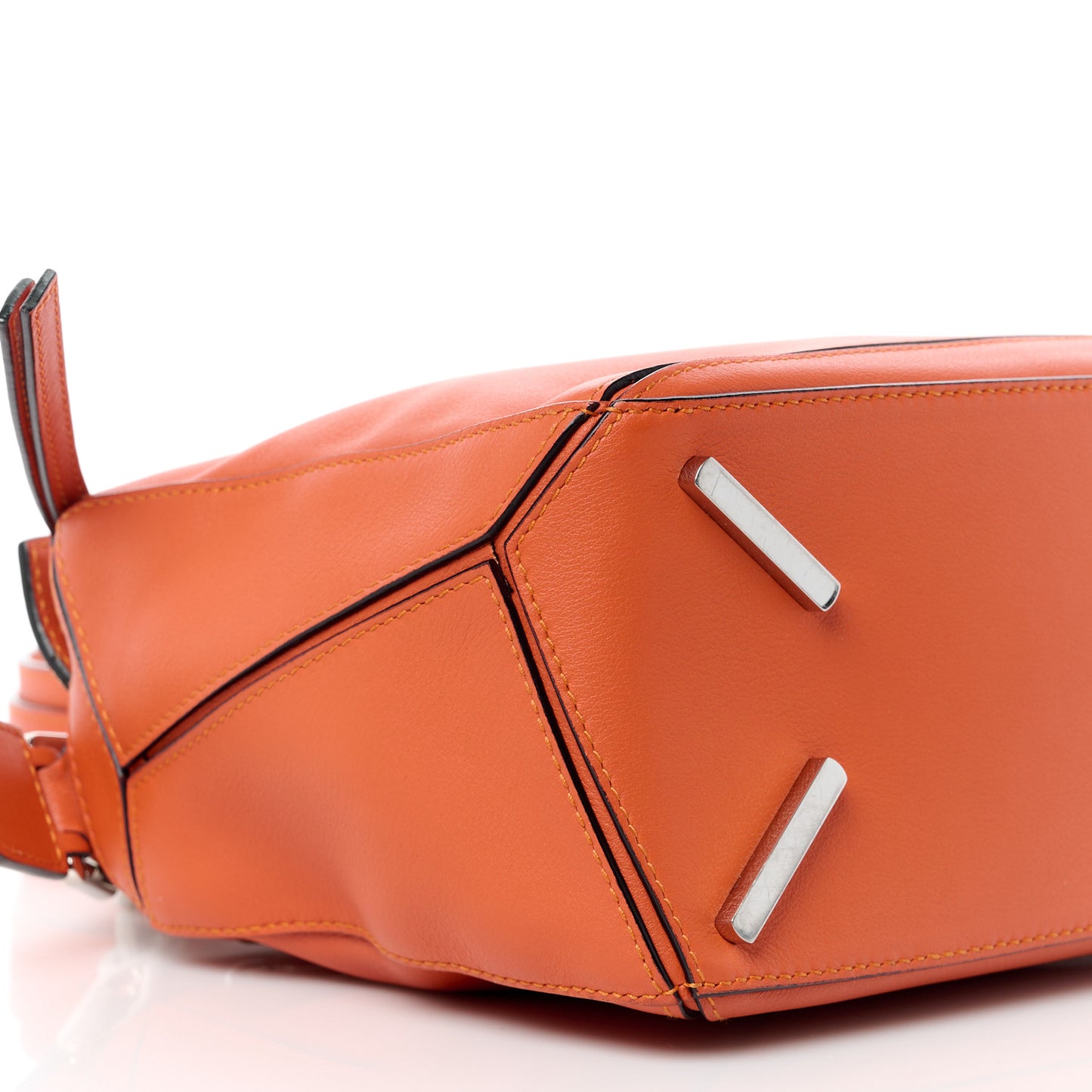 Calfskin Small Puzzle Bag Coral