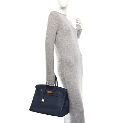 Hermes Togo Birkin 35 Bleu Nuit 2 of 12