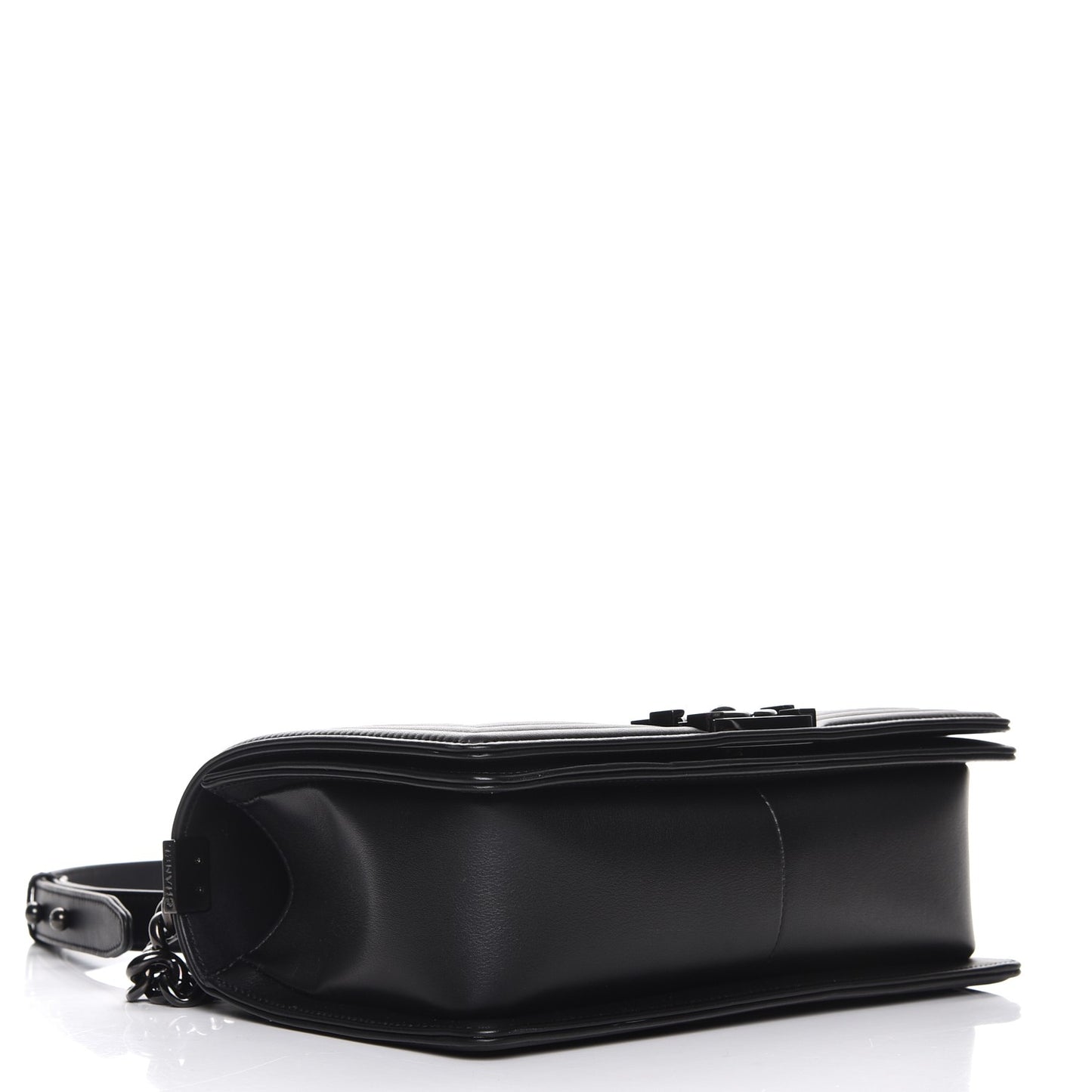 Calfskin Quilted Medium Boy Flap So Black