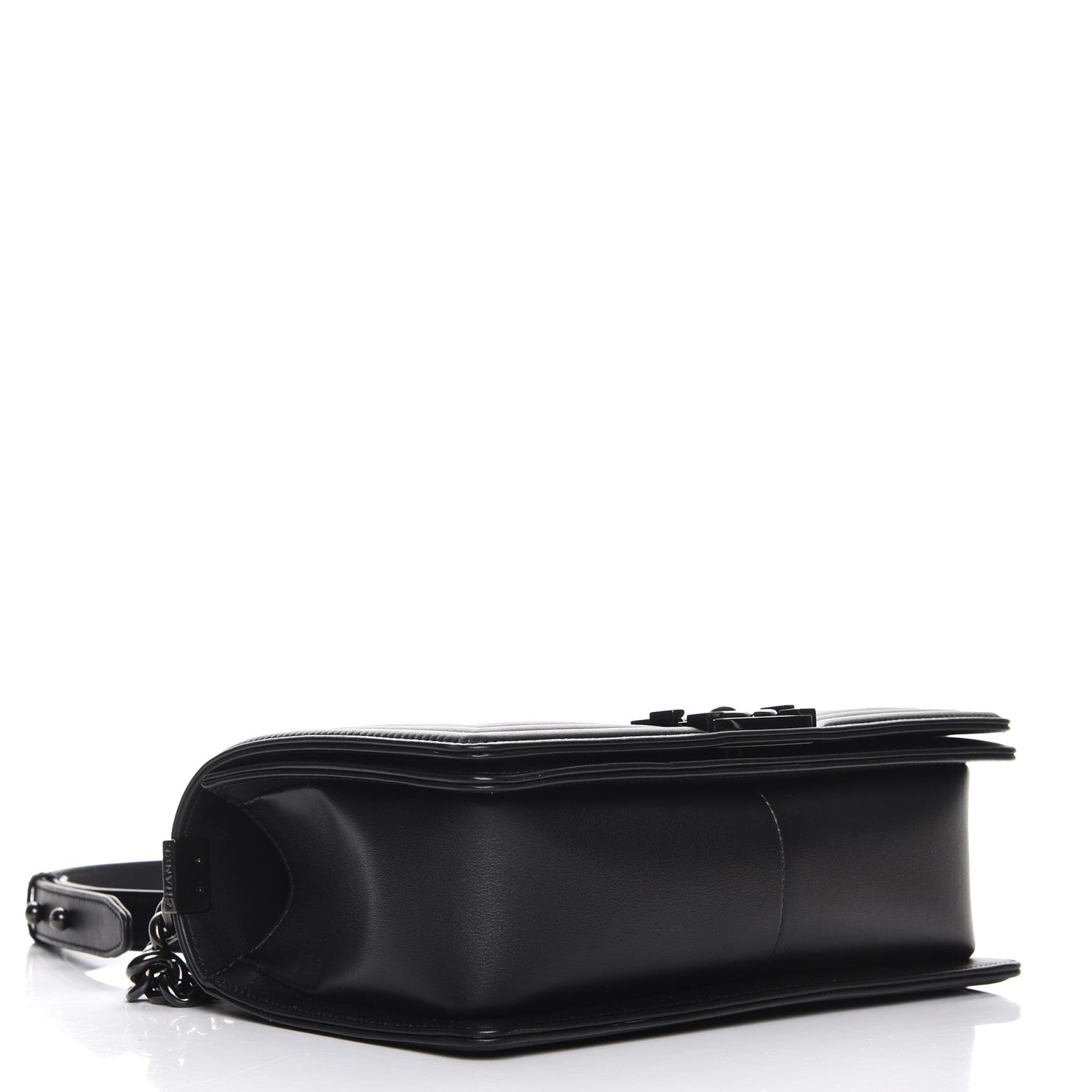 Chanel Calfskin Quilted Medium Boy Flap So Black 4 of 8