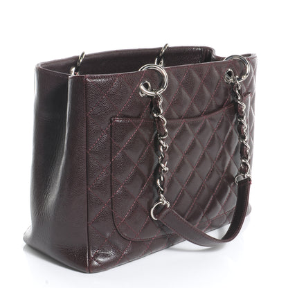 Chanel Caviar Grand Shopping Tote GST Dark Brown 4 of 8