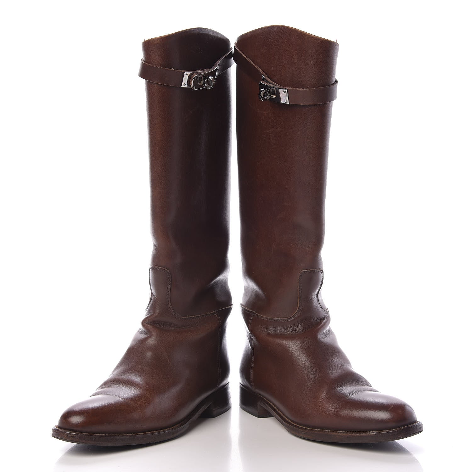 Hermes Box Kelly Jumping Boots 37 Chocolate 6 of 24