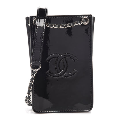 Chanel Patent CC Phone Holder Crossbody Black 1 of 9