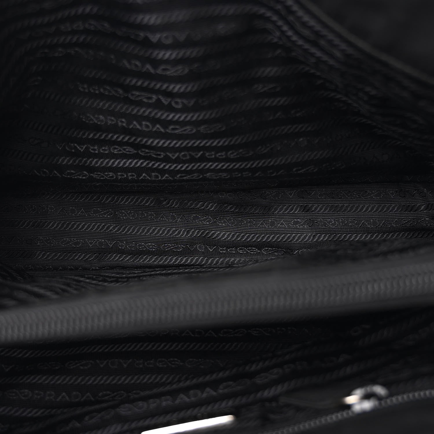 Prada Tessuto Nylon Bacheli Shoulder Bag Black 5 of 11