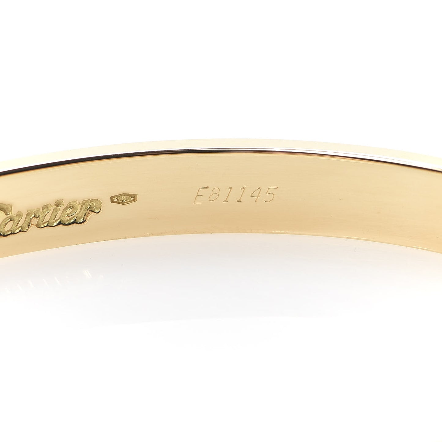 18K Yellow Gold LOVE Bracelet 17