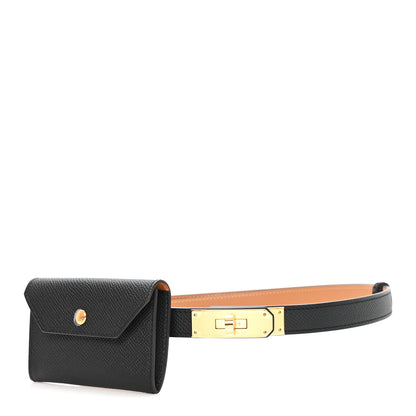 Hermes Epsom Kelly Pocket Belt Black 1 of 6
