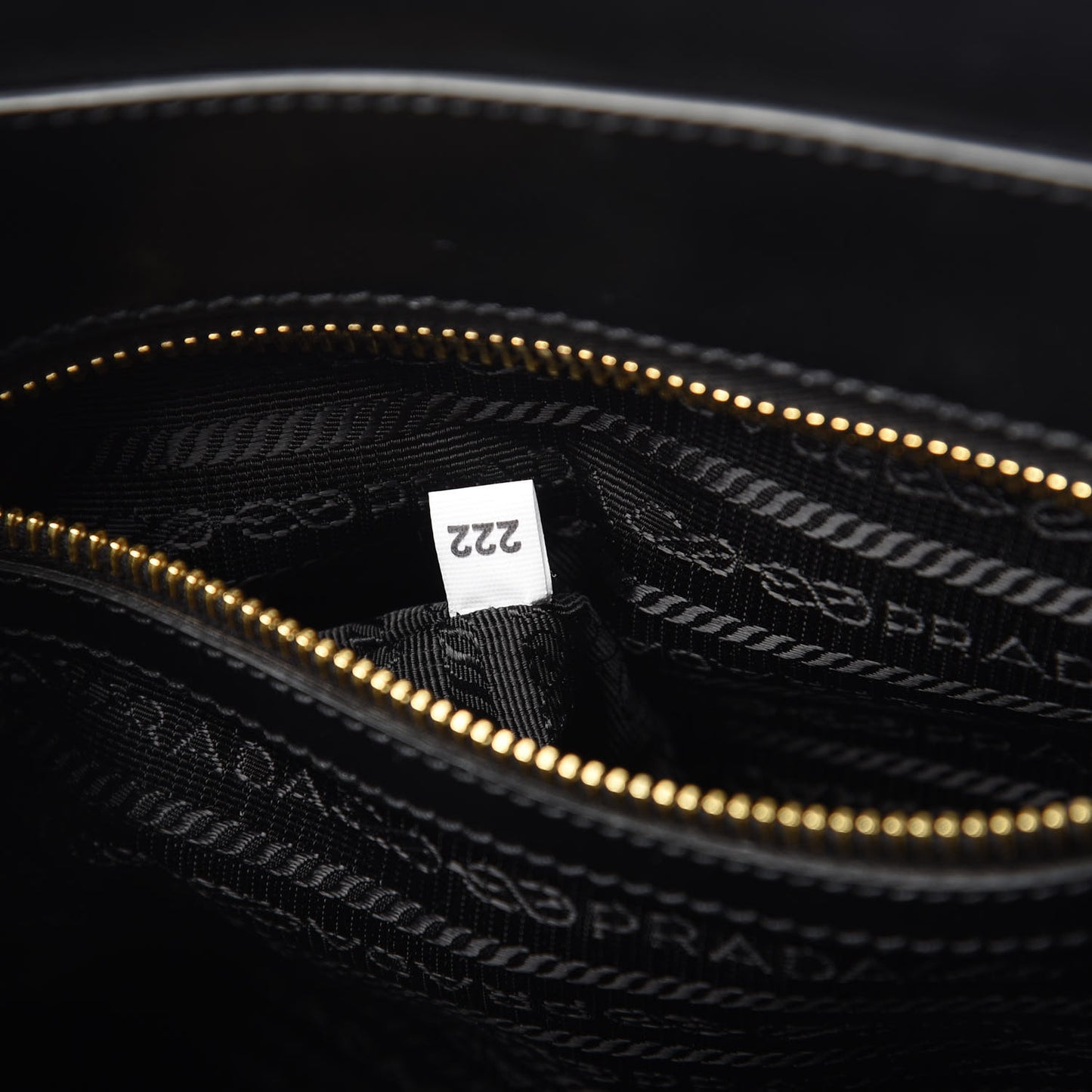 Saffiano Soft Calfskin Small Zippered Tote Black