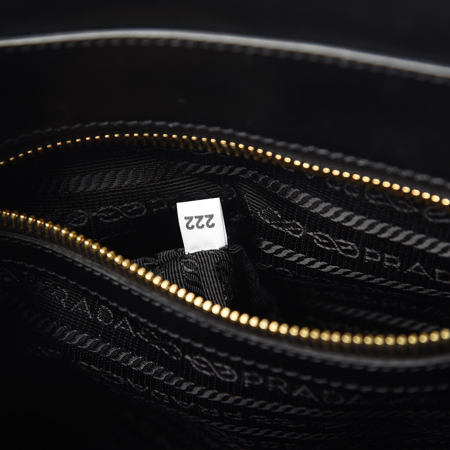 Prada Saffiano Soft Calfskin Small Zippered Tote Black 8 of 12