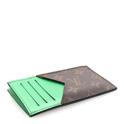 Louis Vuitton Monogram Calfskin Coin Card Holder Minty Green 4 of 6