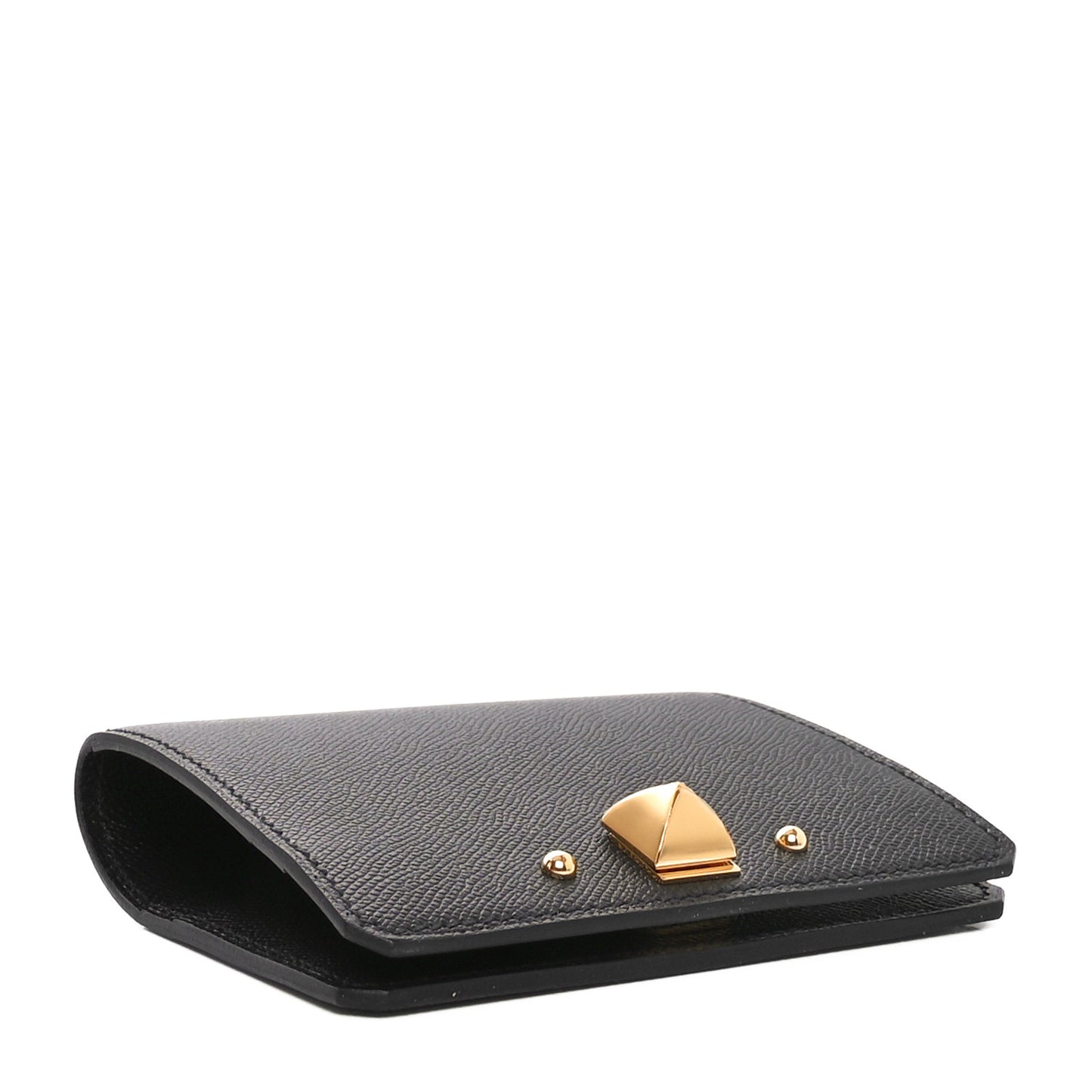 Madame Calfskin Medor Card Holder Black
