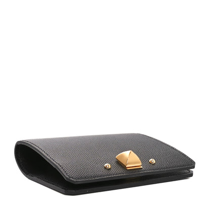Hermes Madame Calfskin Medor Card Holder Black 4 of 9