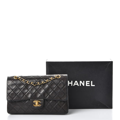 Chanel Lambskin Quilted Medium Double Flap Black 10 of 10