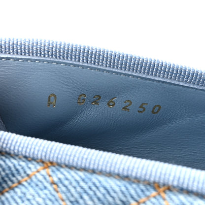 Chanel Denim Quilted CC Cap Toe Ballerina Flats 36 Light Blue 9 of 10
