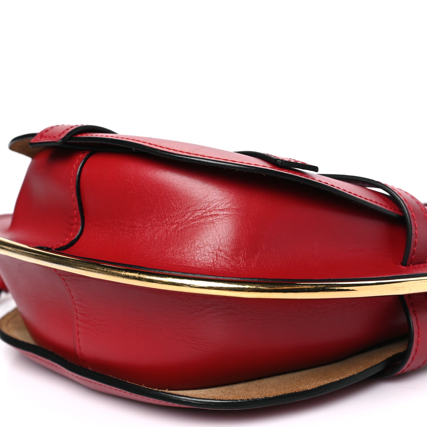 Loewe Calfskin Small Metal Gate Crossbody Bag Scarlet 9 of 11