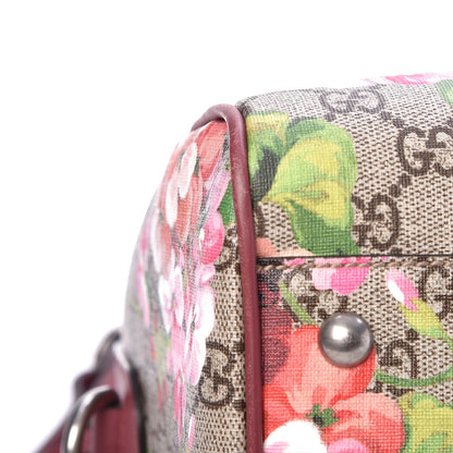 Gucci GG Supreme Monogram Blooms Medium Boston Beige Multicolor Dry Rose 12 of 15