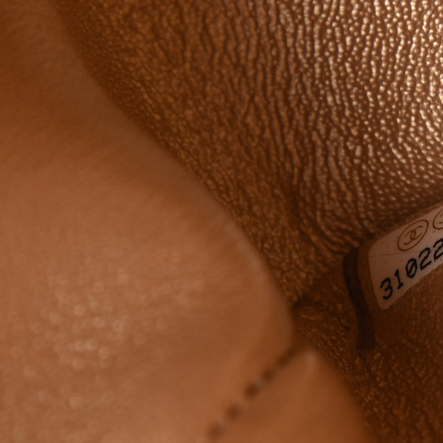 Metallic Lambskin Quilted Mini Square Flap Gold