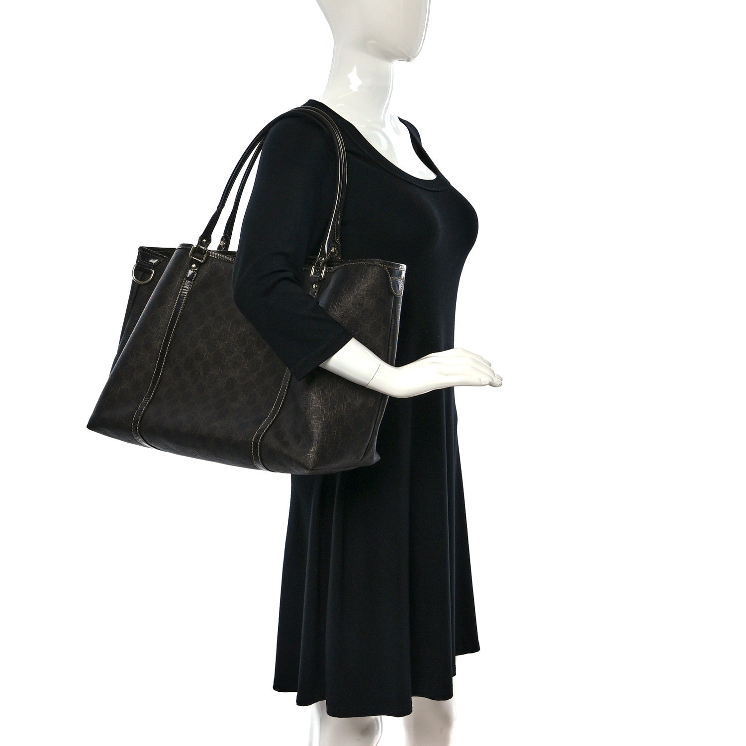 Gucci GG Plus Monogram Large Joy Tote Dark Brown 2 of 11