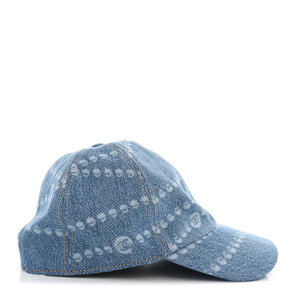 Chanel Denim Cap Hat Blue 5 of 8