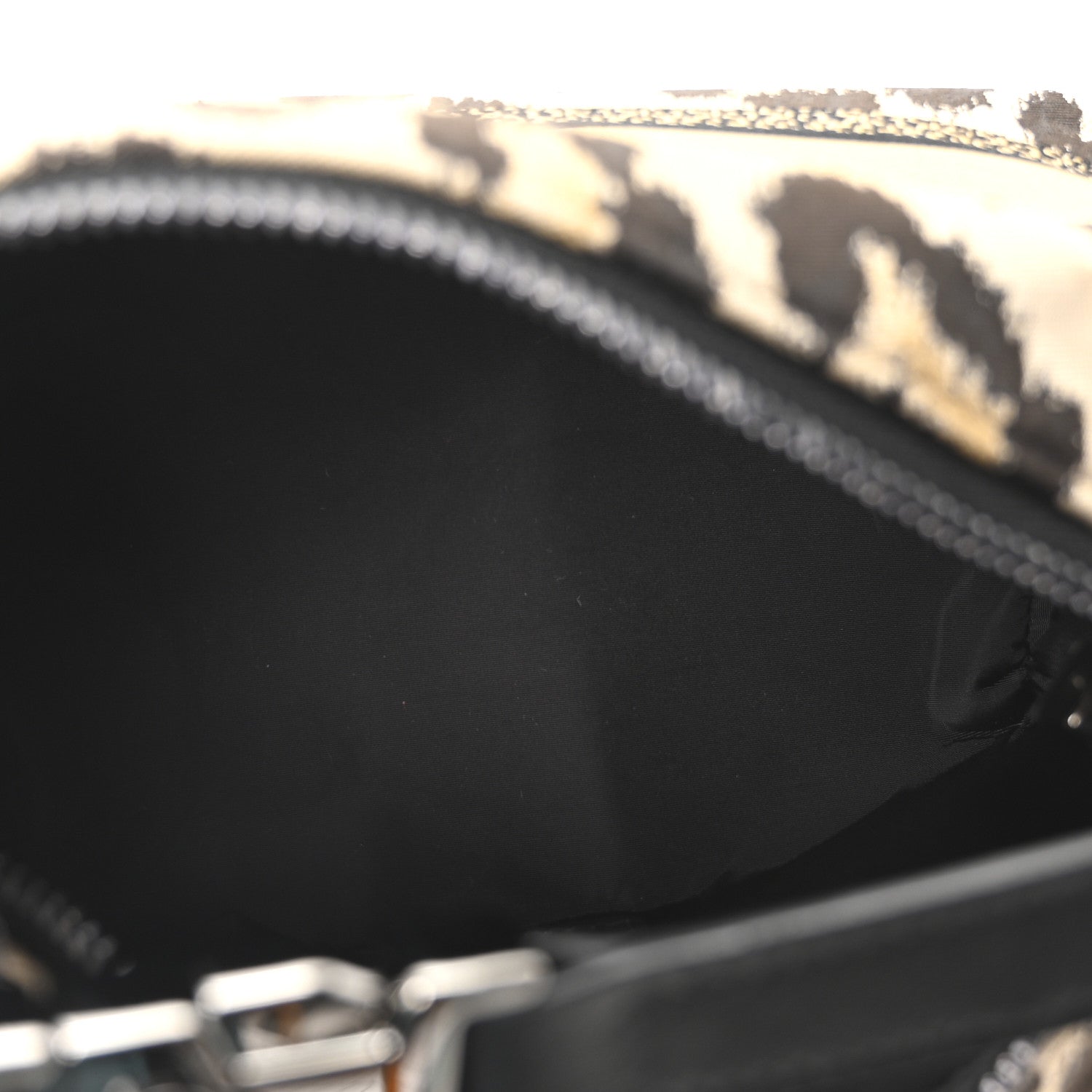 Christian Dior Canvas Mizza Embroidered Leopard DiorTravel Nomad Pouch Beige 4 of 9