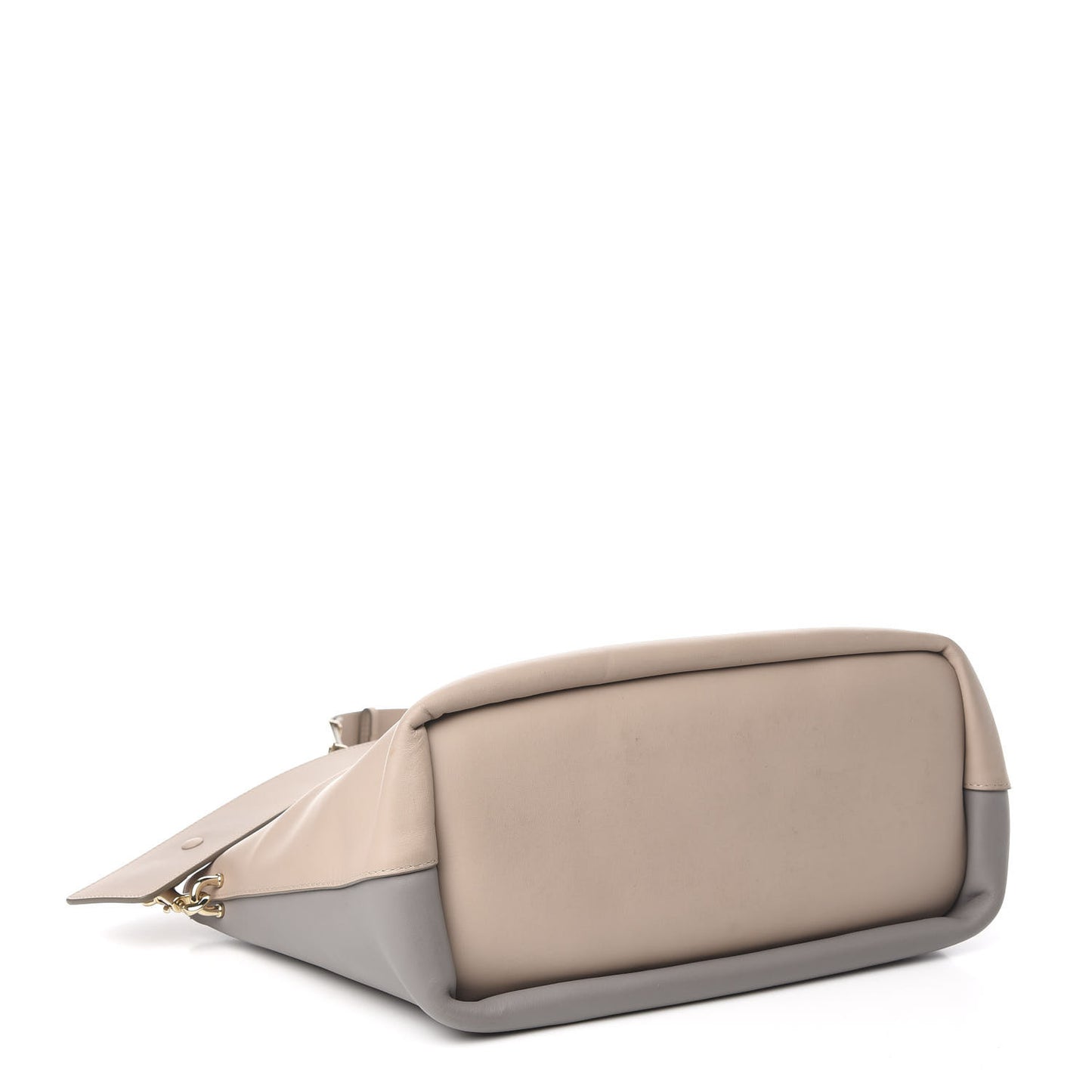 Smooth Calfskin Medium Baylee Tote Cashmere Grey Rope Beige