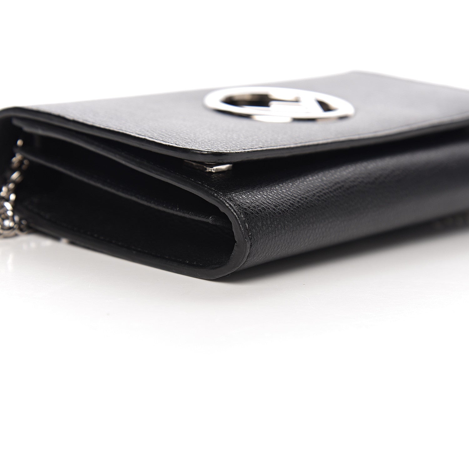 Fendi Vitello Cruise F is Fendi Wallet on Chain Black 8 of 10