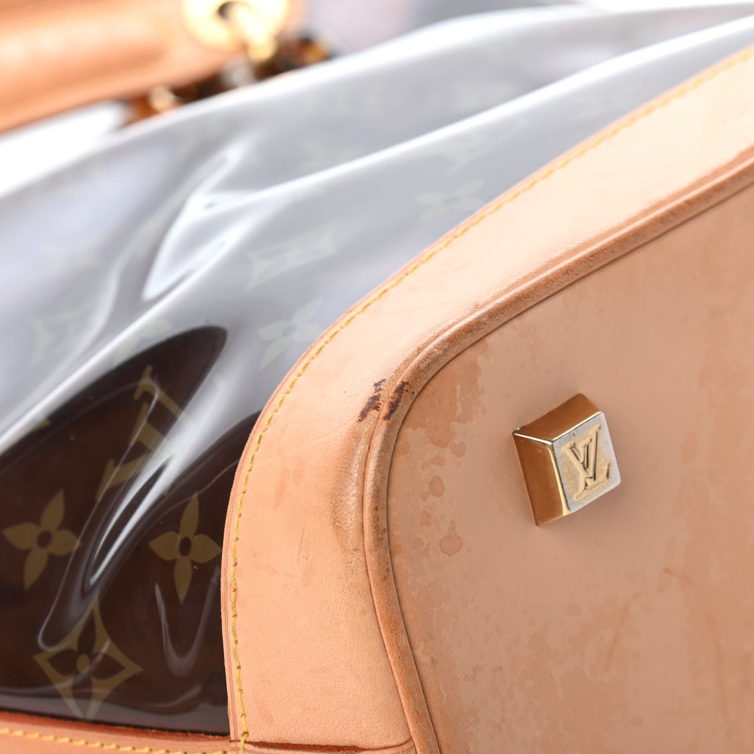 Louis Vuitton Vinyl Cabas Sac Ambre MM 8 of 18