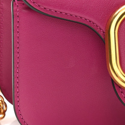 Valentino Garavani Calfskin Vlogo Small Loco Shoulder Bag Rose Violet 11 of 11