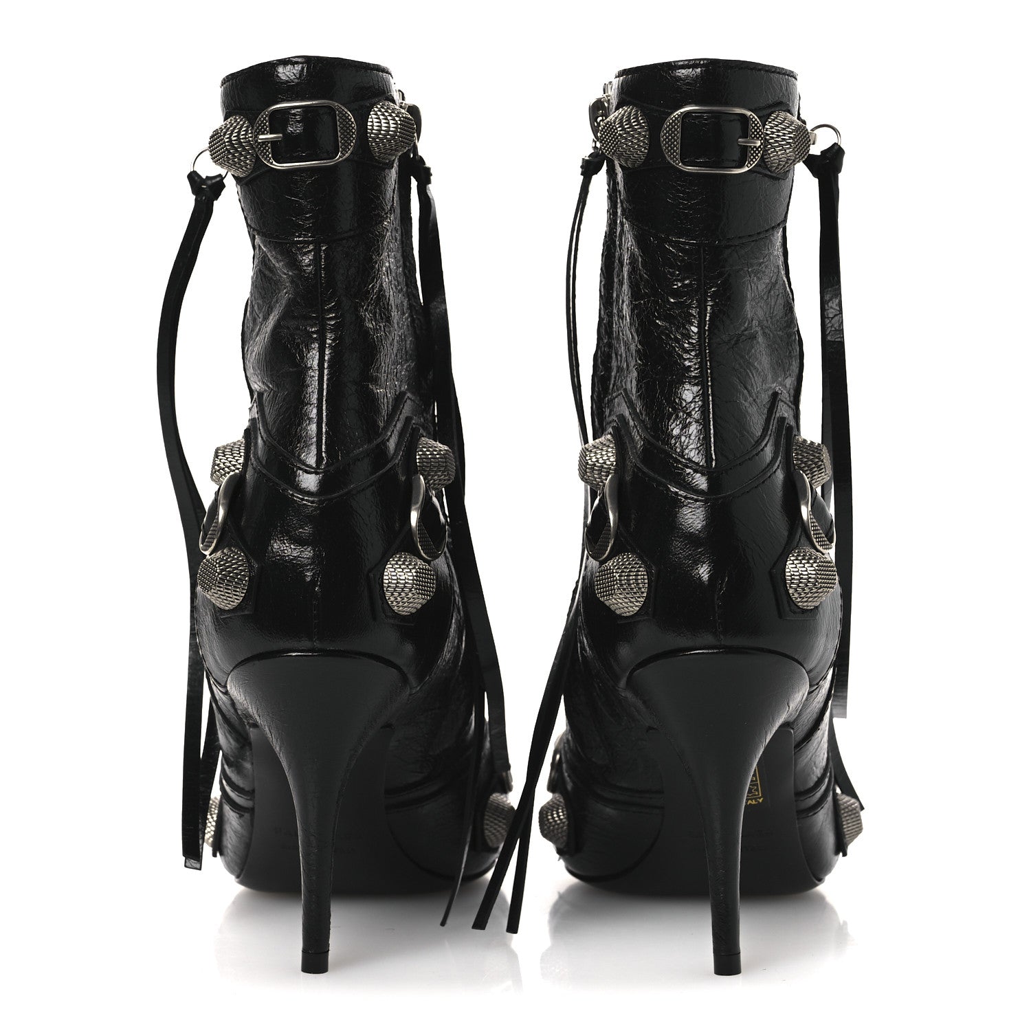 Balenciaga Agneau Arena Cagole 90mm Ankle Boots 39 Black 6 of 11