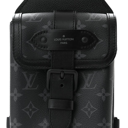 Louis Vuitton Monogram Eclipse Saumur Slingbag Black 7 of 10