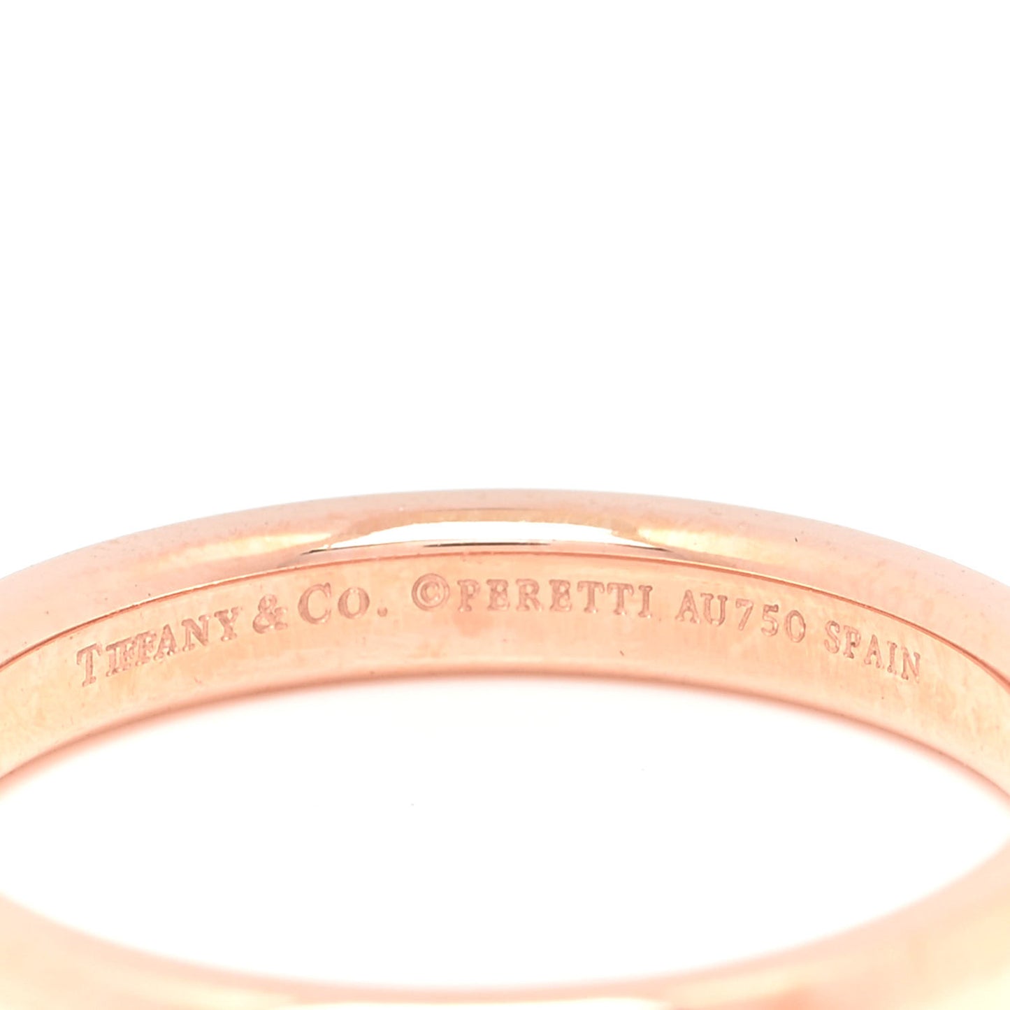 18K Rose Gold Elsa Peretti Stacking Band Ring 51 5.75
