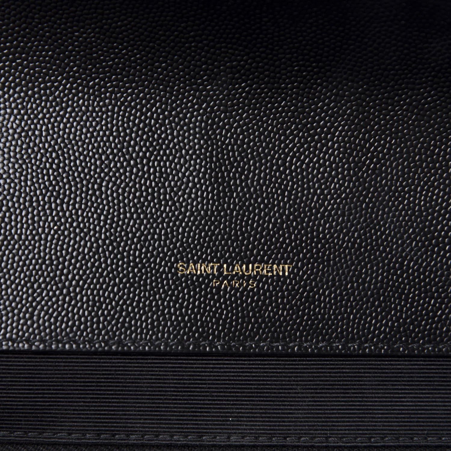Saint Laurent Grain De Poudre Textured Mixed Matelasse Large Triquilt Monogram Satchel Black 9 of 12