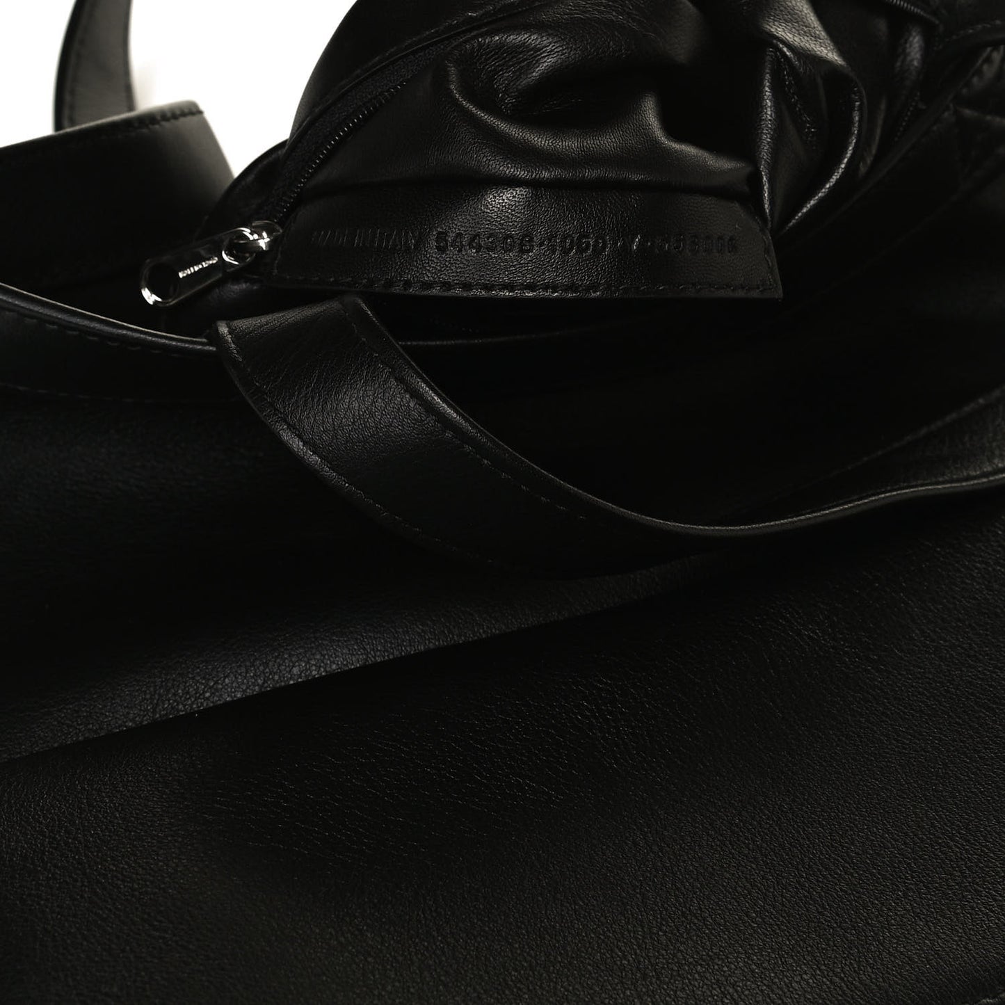 Calfskin Kittens Small Market Shopper Black