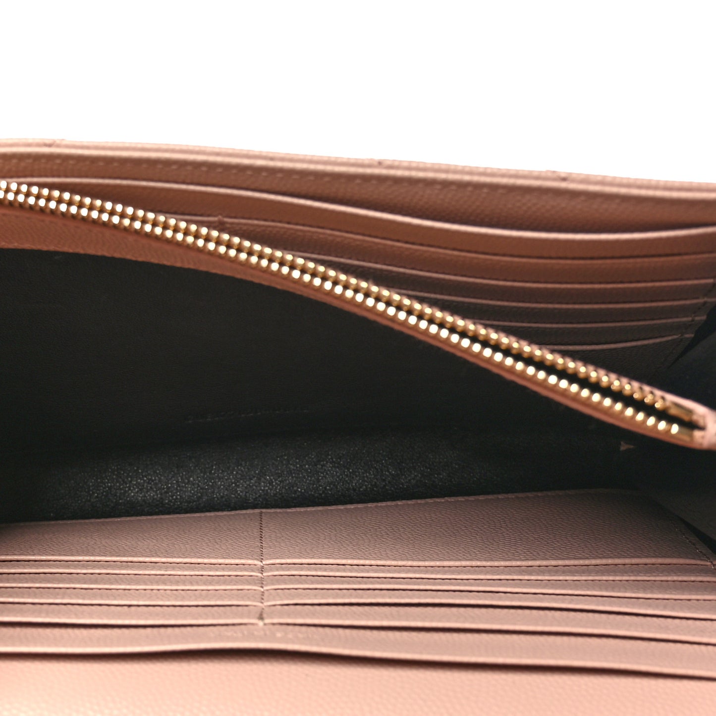 Grain De Poudre Matelasse Chevron Monogram Chain Wallet Pale Pink