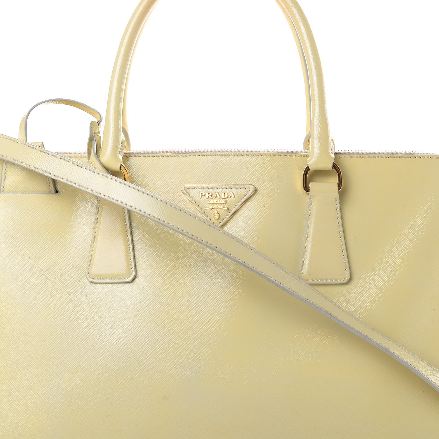 Prada Saffiano Vernice Medium Galleria Double Zip Tote 11 of 19