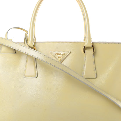 Prada Saffiano Vernice Medium Galleria Double Zip Tote 11 of 19