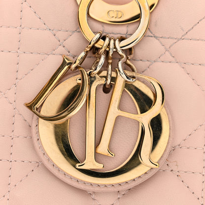 Christian Dior Lambskin Cannage Medium Lady Dior Light Pink 11 of 13