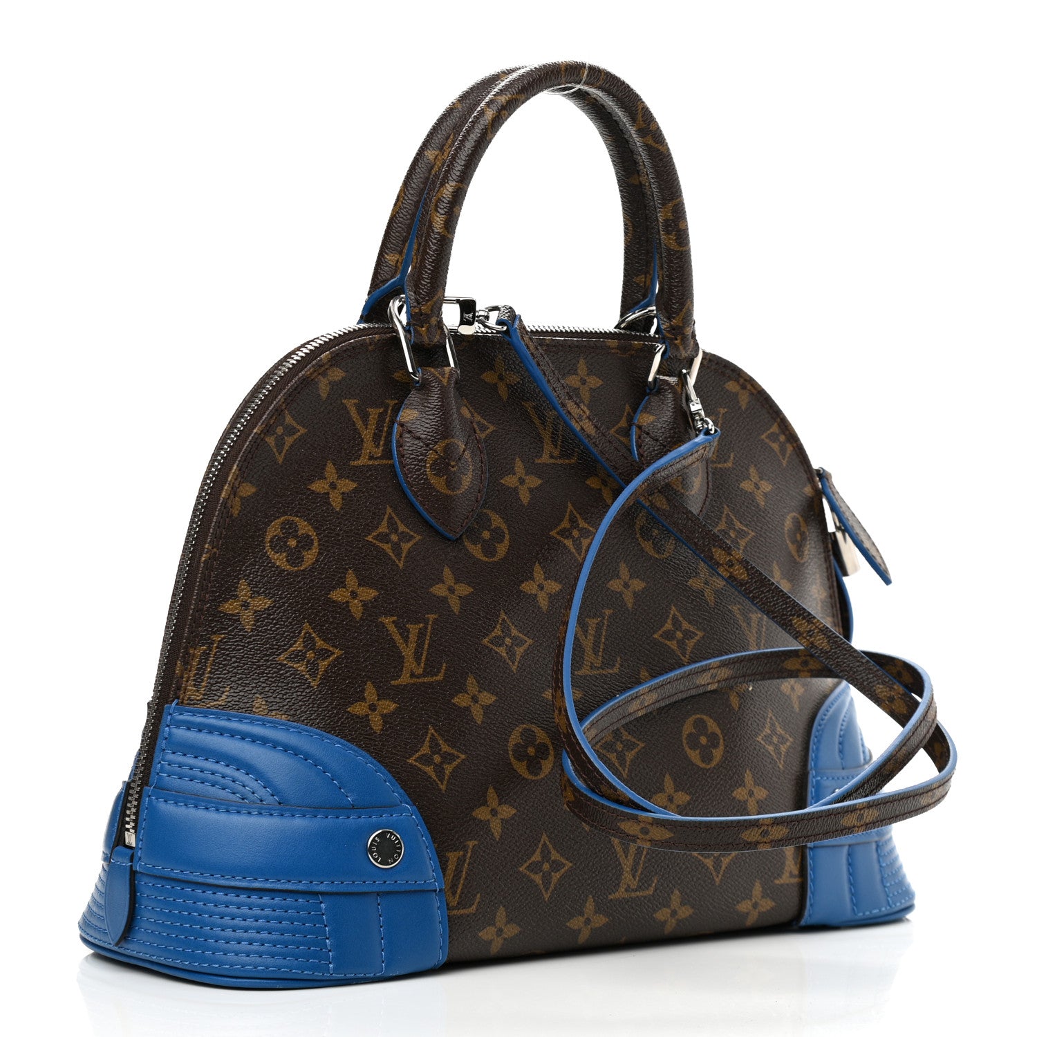 Louis Vuitton Monogram Shine Alma PM Blue Royal 3 of 11