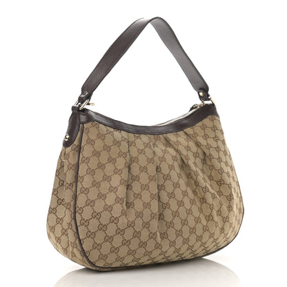 Gucci Monogram Medium Sukey Hobo Dark Brown 3 of 12