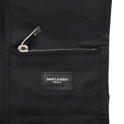 Saint Laurent Nylon Constellation Print Tiny Buffalo Wallet Black 6 of 6