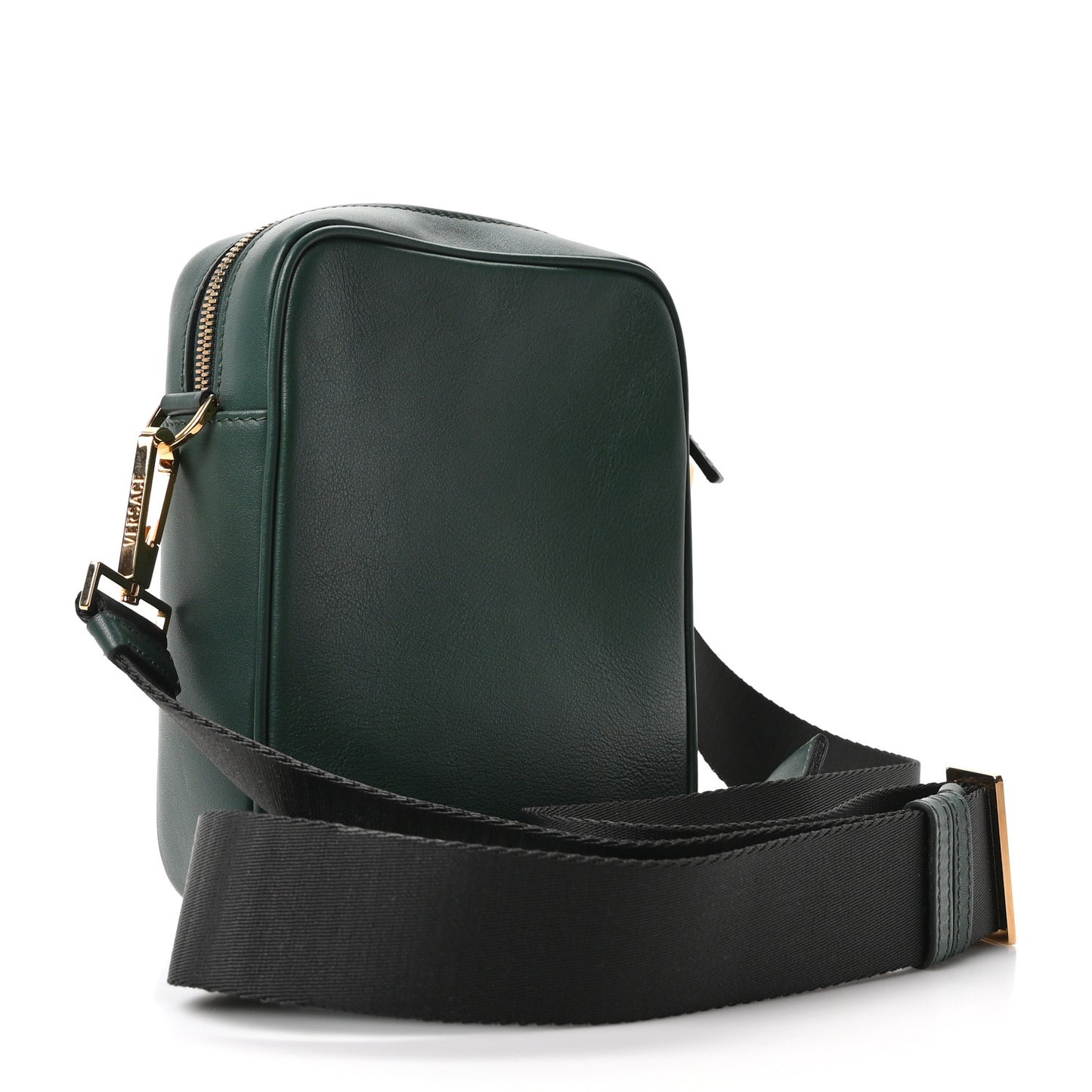 Calfksin Medusa Biggie Messenger Bag Dark Forest Green