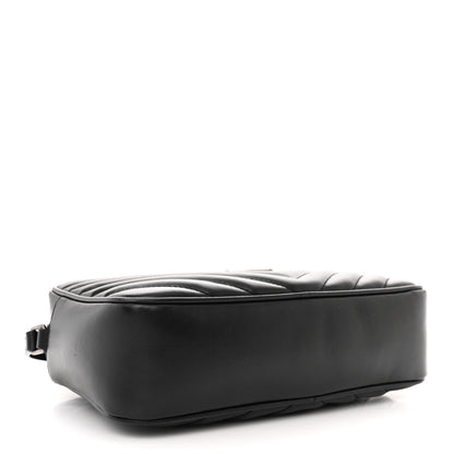 Saint Laurent Calfskin Matelasse Monogram Lou Camera Bag Black 4 of 14