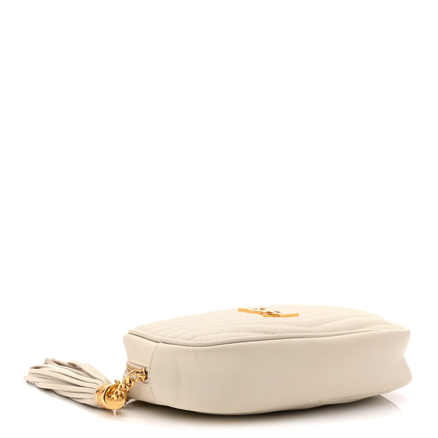 Saint Laurent Grain De Poudre Matelasse Monogram Mini Lou Camera Bag Crema Soft 4 of 10