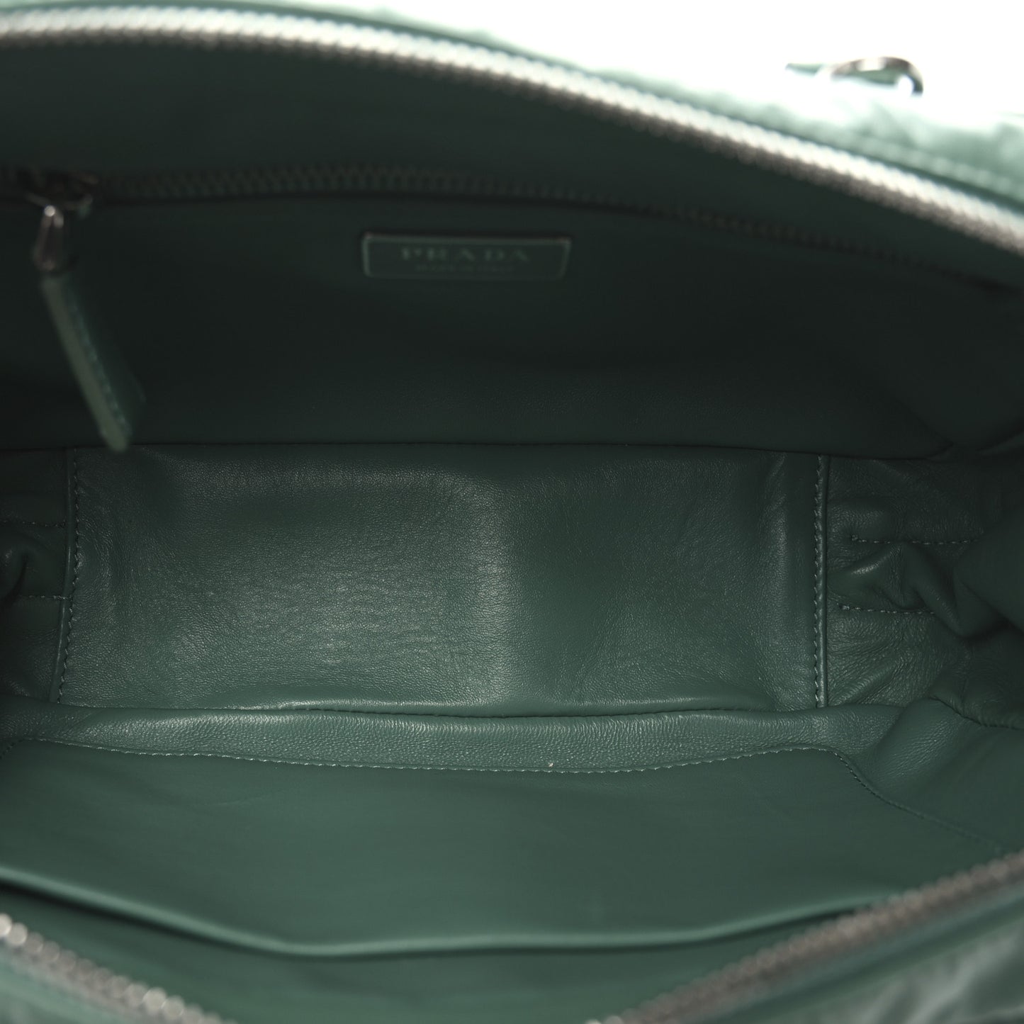 Nappa Antique Medium Re-Edition 2001 Two Handle Bag Green